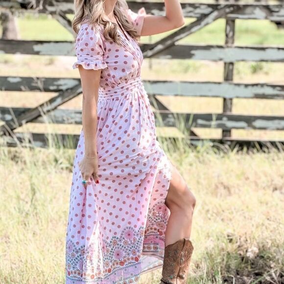 B2B Los Angeles Clay Maxi Dress in Petal XS NWOT - Picture 3 of 9